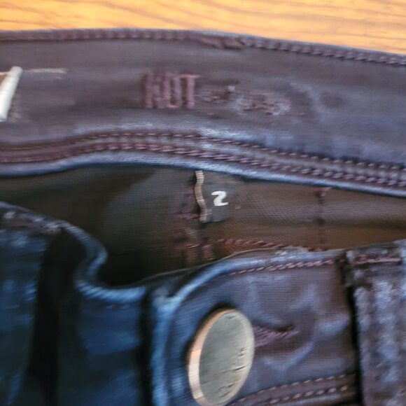 Kut From The Kloth Jeans Size 2 Mia Toothpick Skinny Black Low Rise Stretch - Picture 4 of 12